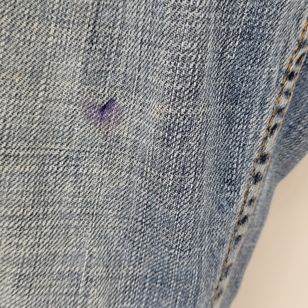 Russell Simmons Argyleculture Jeans Mens 32x30 Blue Straight Leg Embroidered - Picture 7 of 8